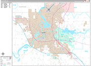 Eau Claire  Wall Map Premium Style